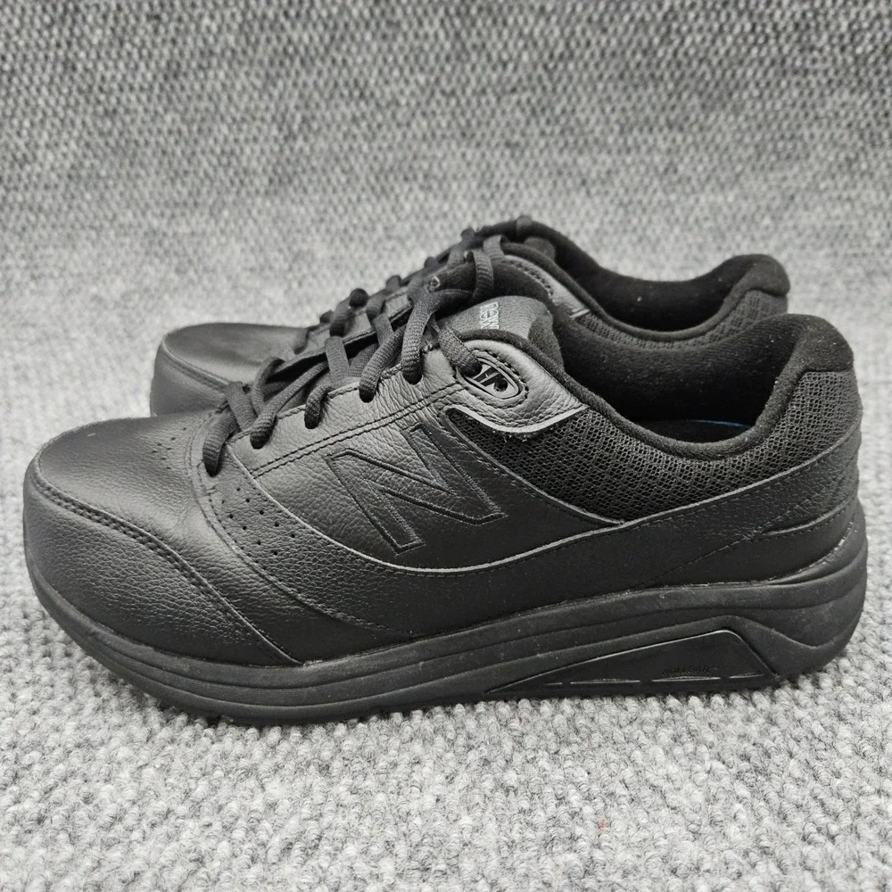 New Balance Men's 9.5 4E Wide Black 928v3 Walking Shoes Leather Rollbar Comfort